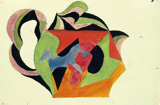 جاکومو بالا، طرح قوری برای سرویس چای، ۱۹۱۶.